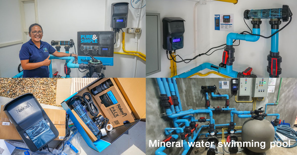 Mineral water swimming pool